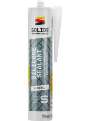 Герметик силиконовый нейтральный белый 280 мл SOLIDE SL-27608-1