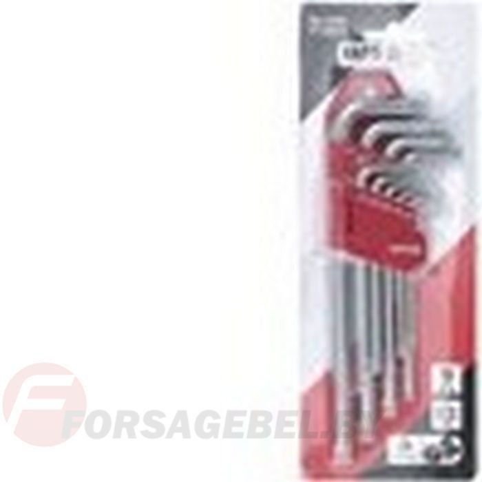 Набор ключей TORX с отверстием T10-T50 CrV 9 пр. Yato YT-0511