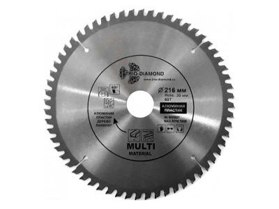 Диск пильный 190х20/30 мм 64 зуб. универсальный Multi Material Trio-Diamond MM902