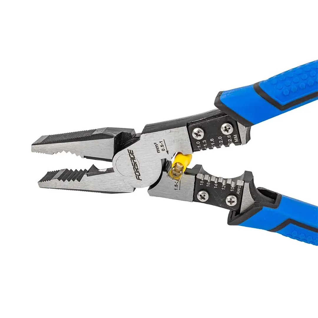 Плоскогубцы комбинированные для снятия изоляции 215 мм Forsage F-611M215