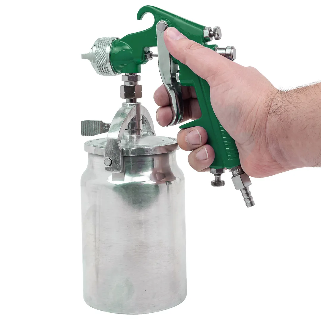 Краскораспылитель пневматический с нижним металлическим бачком 1000мл RockForce RF-S-990-18G