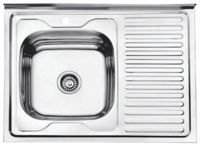 Кухонная мойка из нержавеющей стали, декорированная, левая Ledeme L68060-6L