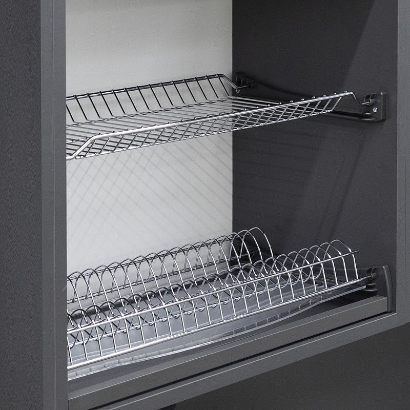 Сушка для посуды 800 HUGO с профилем, хром AKS 113238