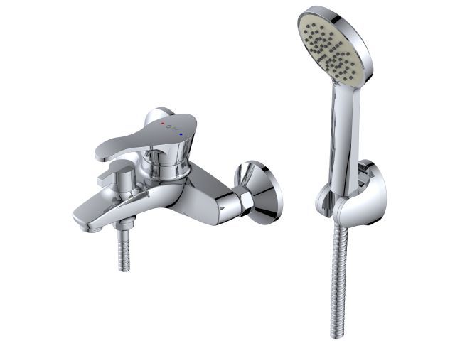 Смеситель для ванны, Lt D40, серия JAS, высота - 90 мм, длина излива - 164 мм излив монолитный. AV Engineering AVJAS3-A080-330