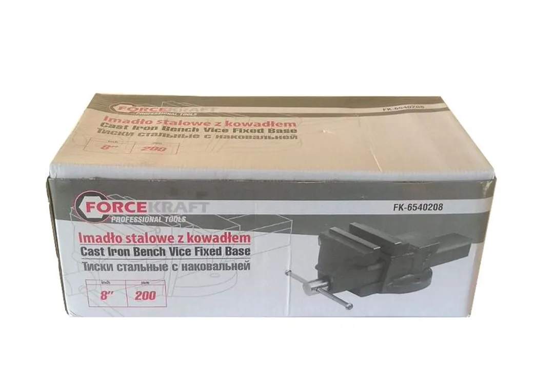 Тиски стальные с наковальней 200 мм ForceKraft FK-6540208