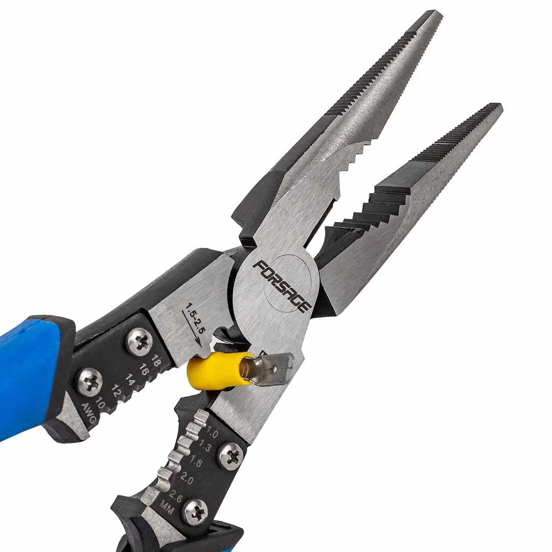 Длинногубцы для снятия изоляции 230 мм Forsage F-610M230