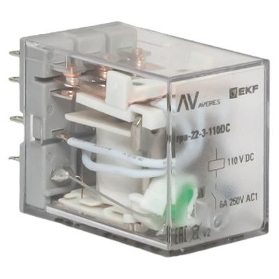 Реле промежуточное RPA 22/4 5A 110В DC EKF AVERES rpa-22-4-110DC
