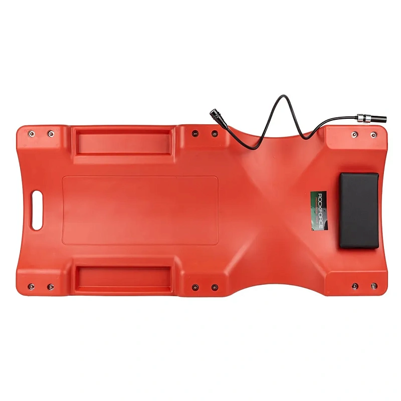 Лежак пластиковый подкатной на 6-ти колесах, 490х1050 мм, max нагрузка 135 кг RockForce RF-TRH6802-1