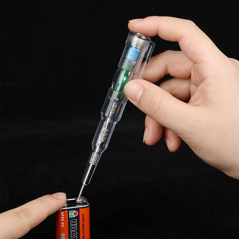 Индикаторная отвертка-тестер Deli YS EDL8004, 24 -250 В, светодиодная, прозрачный