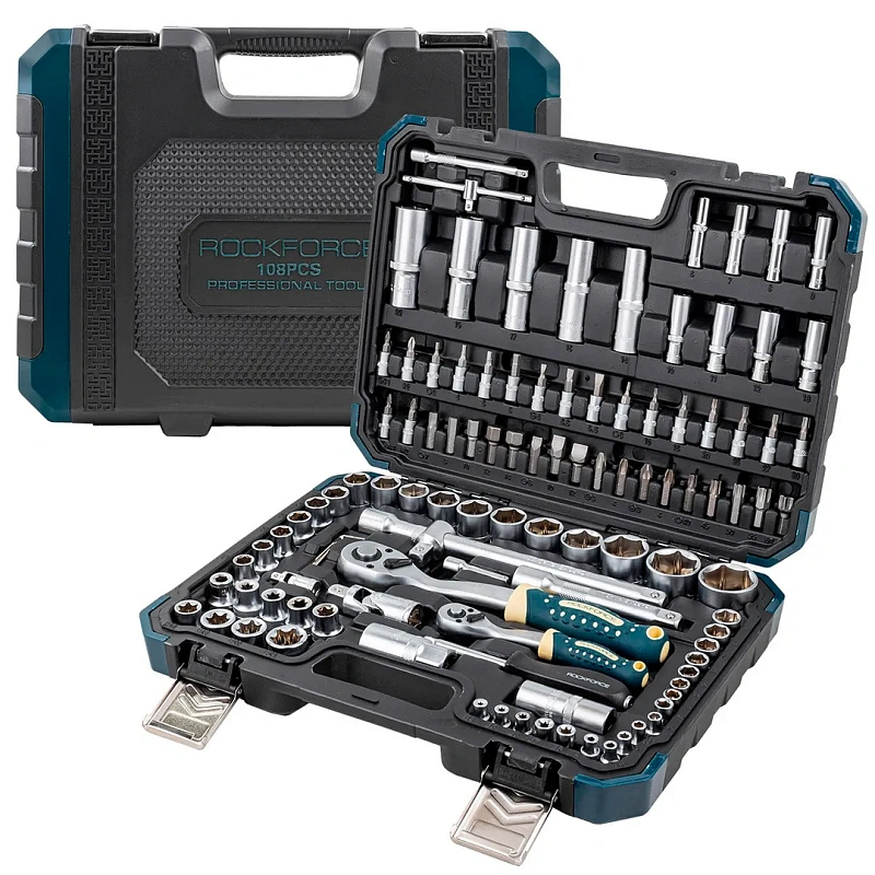 Набор инструментов 108 пр. 1/4"&1/2", 6-гр. RockForce RF LIGHT-41082-5
