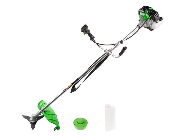 Мотокоса BC-210 с ножом и головкой, 2.1 кВт, косильная головка, нож 3 зуб., ремень однолямочный DGM BC-210