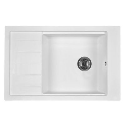 Мойка кухонная из мраморной крошки, white, Wisent WP780-28