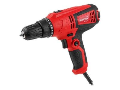 Дрель-шуруповерт DR 1023-1 в кор., 280 Вт, патрон БЗП, 28 Нм, шнур 3.85 м WORTEX LX 0334331