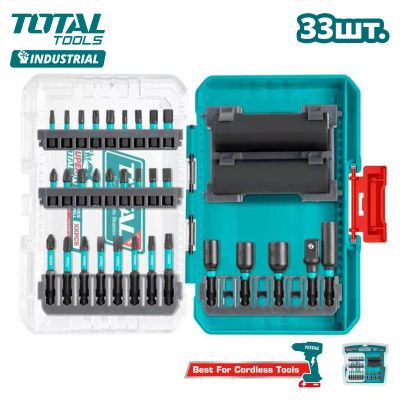 Набор ударных бит и головок TOTAL TACSDL63306 33 шт