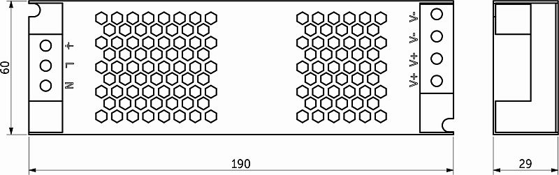 Блок питания Indoor 150W/24V, серия 5, AKS 115413