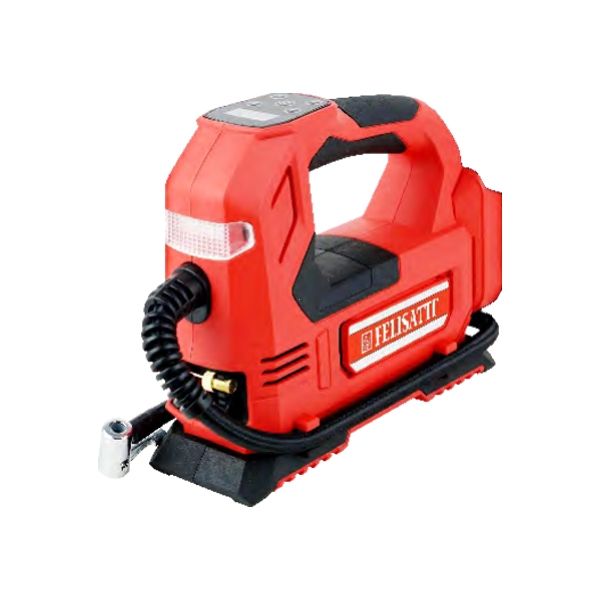 Аккумуляторный автомобильный компрессор (картон, без аккум.), 18В, давление воздуха 1.03 Мпа Felisatti FT1169 Felisatti