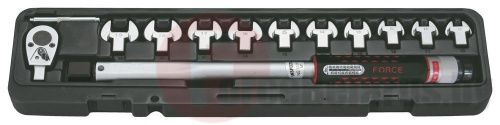 Ключ динамометрический 1/2'' 20-100Нм со сменными рожковыми насадками 10-19 мм Force 64715