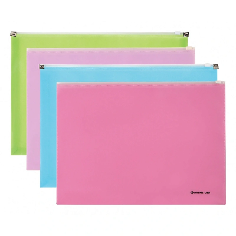 Папка-конверт на молнии Panta Plast "C4604", А4, лиловый