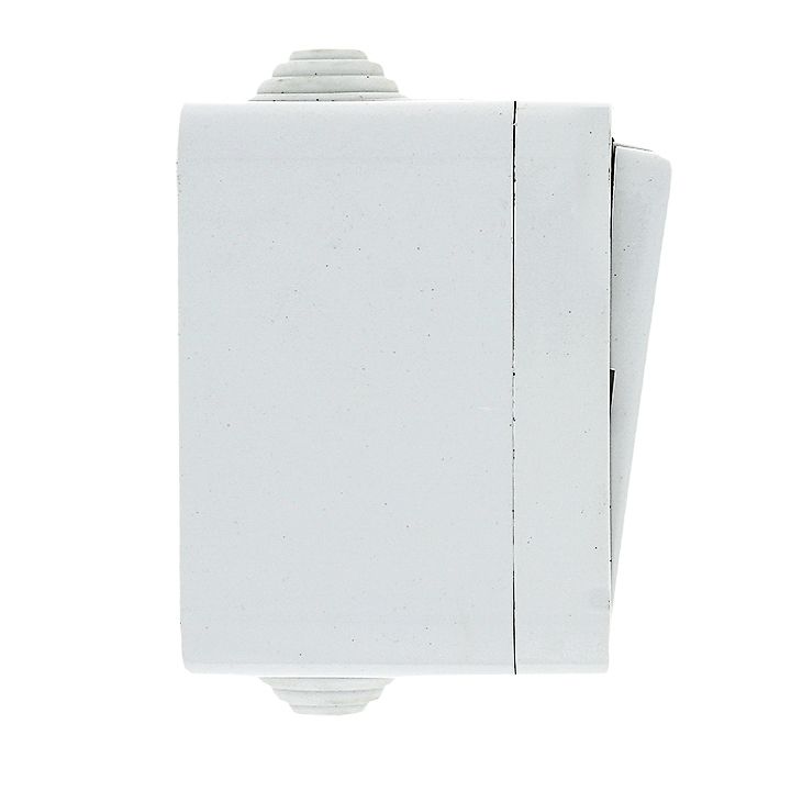 Прага Выключатель 2-клавишный 10А IP44 белый EKF EKV10-023-10-44