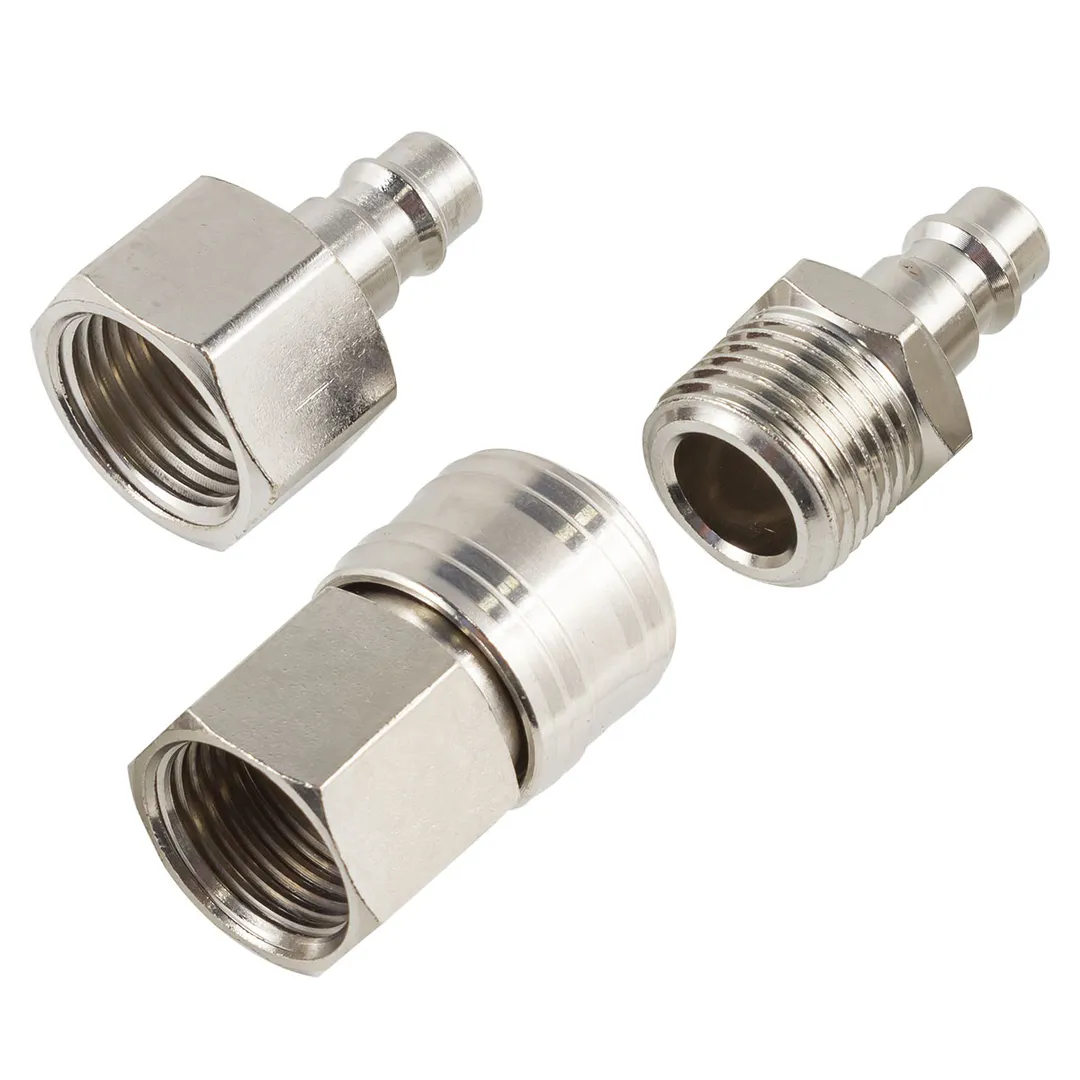 Набор быстроразъемных соединений, "папа"/"мама"-внутр./наруж. резьба 1/2", 3 пр. ForceKraft FK-SE12-3