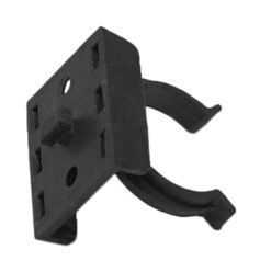 Крепление ножки к цоколю мебельному ПВХ чёрный PL 39548