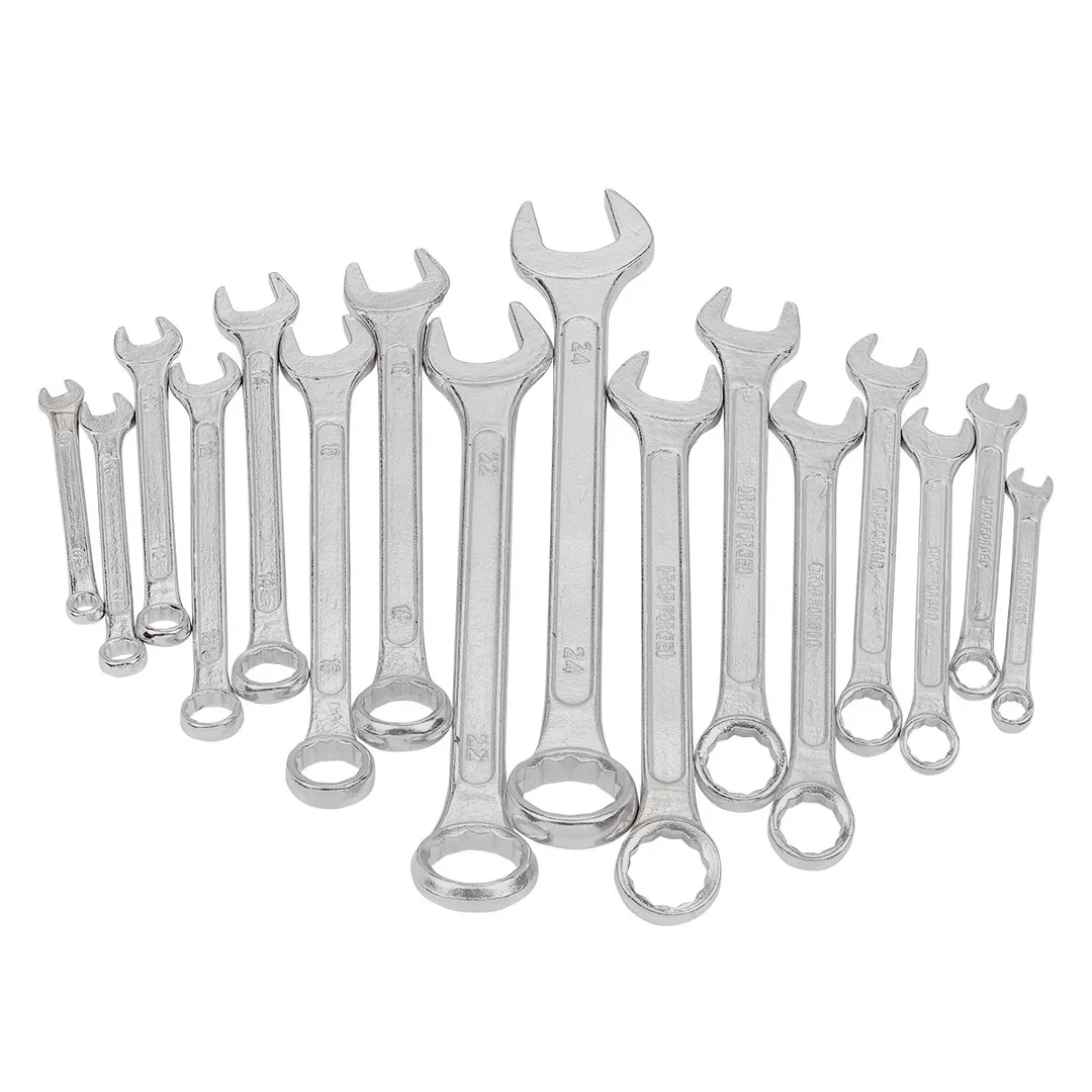 Набор ключей комбинированных 16 пр., 6-19, 22, 24 мм WMC TOOLS WMC-5161MP