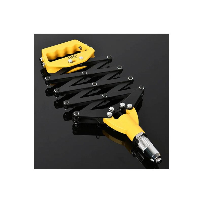 Заклепочник рычажно-складной Deli YS EDL236932, 812 мм, 3.2-6.4 мм, желтый, черный
