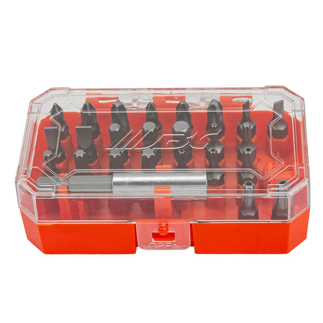 Набор бит PH, PZ, SL, Torx, Torx TR, HEX 1/4'', L25 мм с битодержателем 60 мм, 25 пр JBC JBC-HW-S27