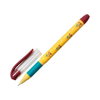 Ручка гелевая "Garden", 0.5 мм, желтый, стерж. синий