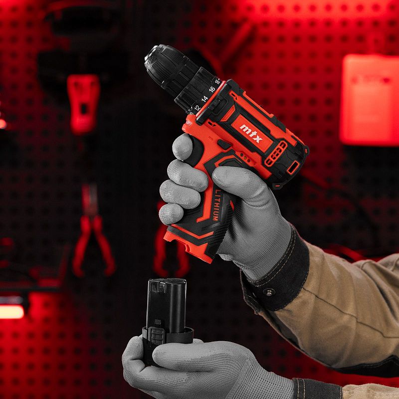 Дрель-шуруповерт аккумуляторная CDS-12, Li-Ion, 12 В MTX 26183