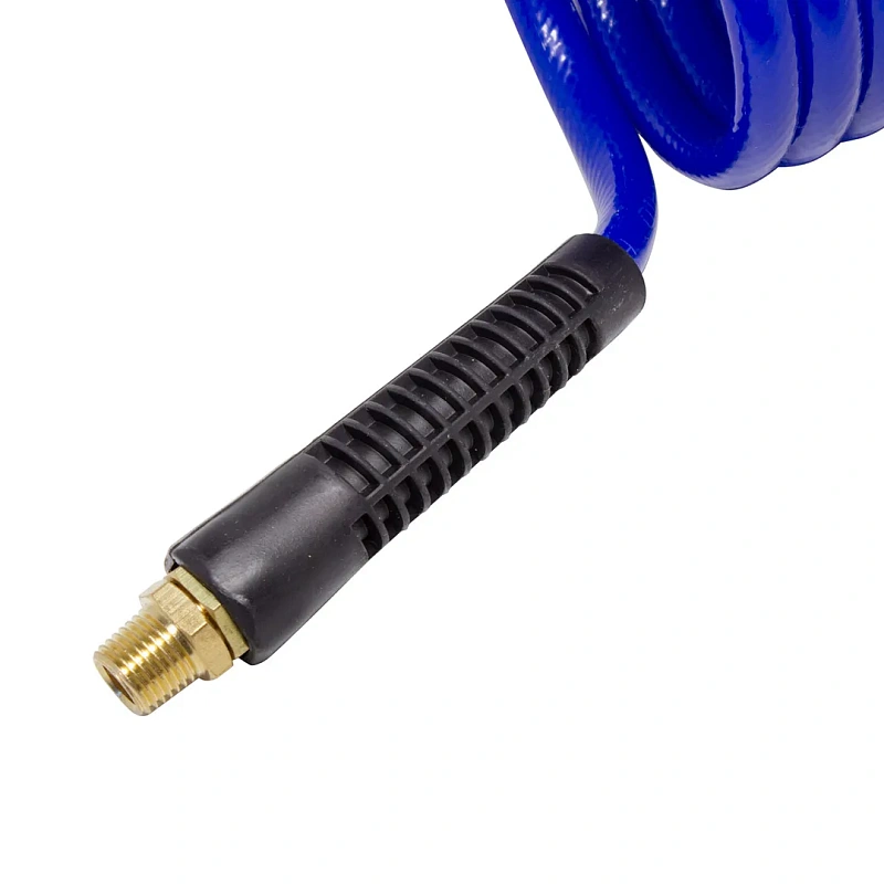 Шланг витой полиуретановый 10х6.5 мм, 5 м, с резьбовыми наконечниками 1/4'' Partner PA-AHC-48A