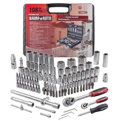 Набор инструментов 108 пр. 1/4''&1/2'' 6-гр. BaumAuto BM-41082-5