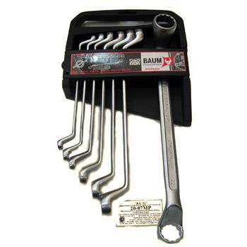 Набор накидных ключей отогнутых на 75° 8-24 мм 7 пр. BAUM 20-07MP