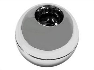 Заглушка трубы d25 (509) шар, хром AKS 22690