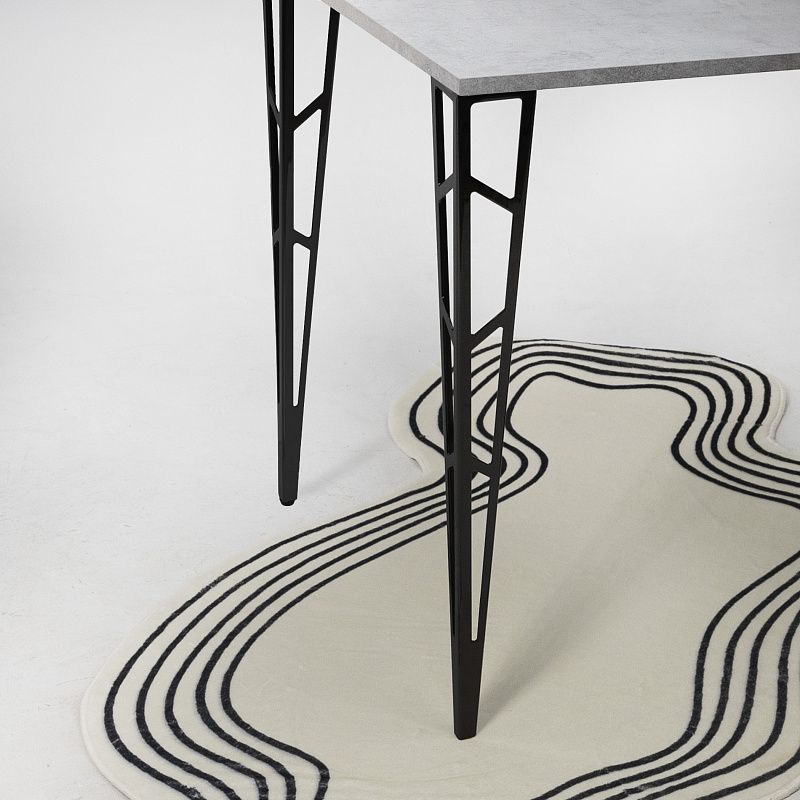 Опора мебельная TECHNO h720, черный муар, 1 упак 4 шт., AKS 112503