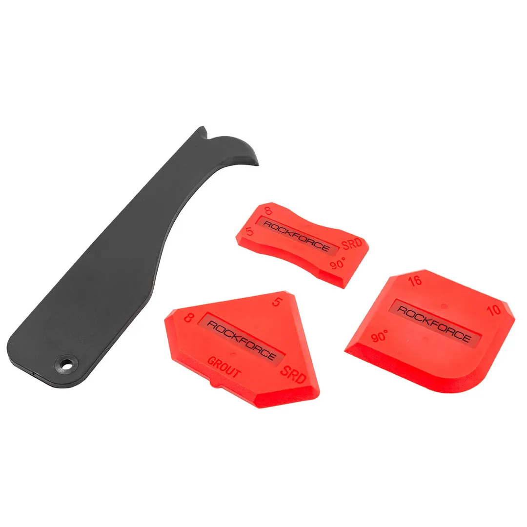 Набор шпателей с резаком для выравнивания силикона 4 пр RockForce RF-5262