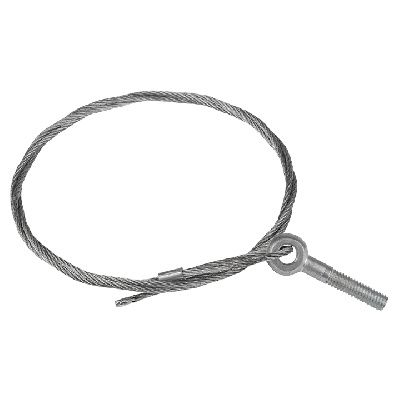 Трос стальной с рым-болтом М6 1 м (2 мм) EKF trrbm6-1