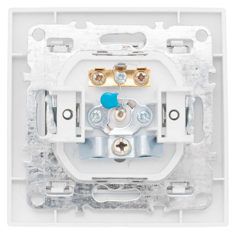 Минск Розетка TV 1-местная СП бел, 75Ом 5-862МГц EKF Basic ERA00-027-10