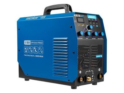 Инверторный аппарат аргонодуговой сварки TIG-220 AC/DC, AC/DC TIG, HF, MMA, 200 A, 150 В-240 В, Solaris TIG-220ACDC