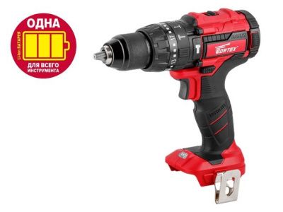 Дрель-шуруповерт аккумуляторная ударная Wortex BD 1830-1 DLI (CBD18301DLI003)