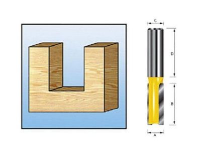 Фреза пазовая 5x12x8x32x2T Makita D-10045