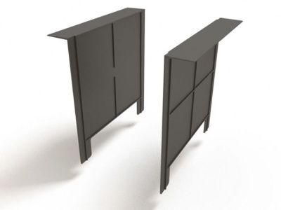 Перегородка-сифон к дождеприемнику 300х300, черный Ecoteck ДИ 03505000