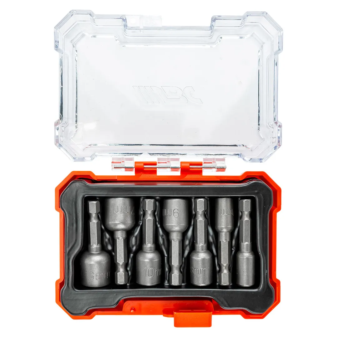 Набор торцевых головок под шуруповерт 6-13 мм 1/4'' 7 пр JBC JBC-HW-S9