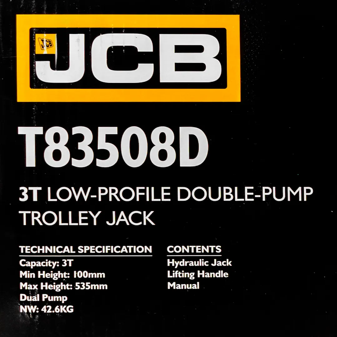 Домкрат подкатной гидравлический 3 т 100-535 мм JCB JCB-T83508 (D)
