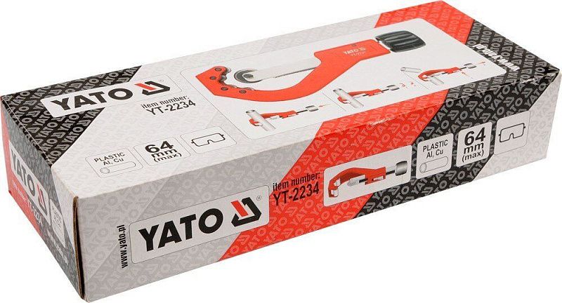 Труборез для труб ПВХ, Al, Cu 14-63 мм. Yato YT-2234