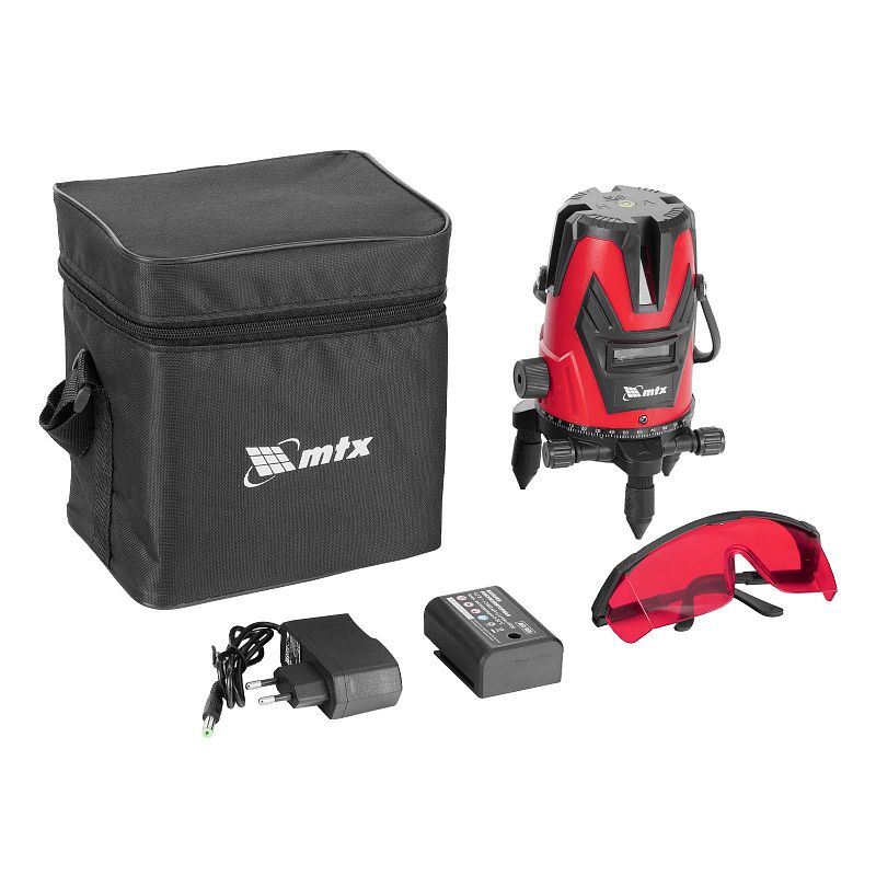 Лазерный уровень MFL RED, 30 м, красный луч, акк. Li 2400 mAh, сумка, резьба 5/8" MTX 35014