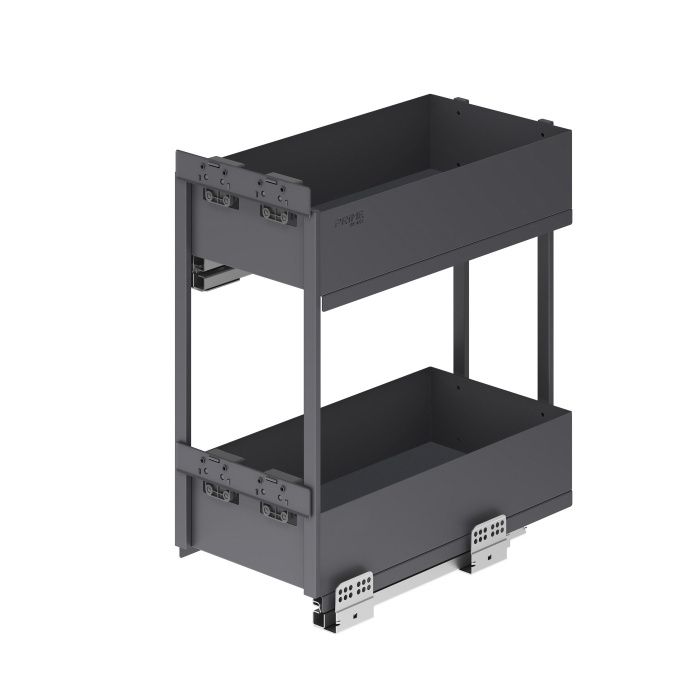 Выдвижная корзина-карго 400 ICON крепл.нижнее, графит PRIME by AKS 112522