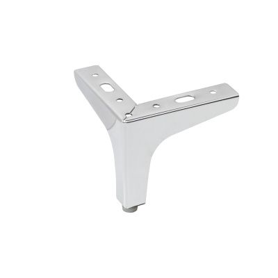 Опора меб. мет. h100 угловая хром AKS 64750