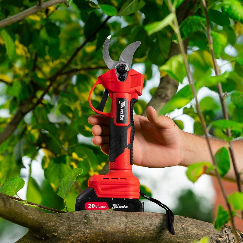 Секатор аккумуляторный, бесщет., BP-25, Li-Ion, 20 В MTX 59437