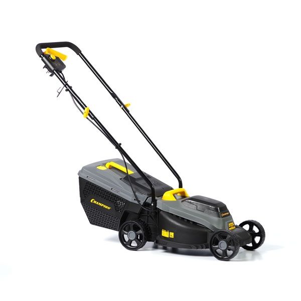 Газонокосилка электрическая, 1,2 кВт, пласт.травосб. 30л, ширина 320мм, 30-70мм CHAMPION EM3212/1